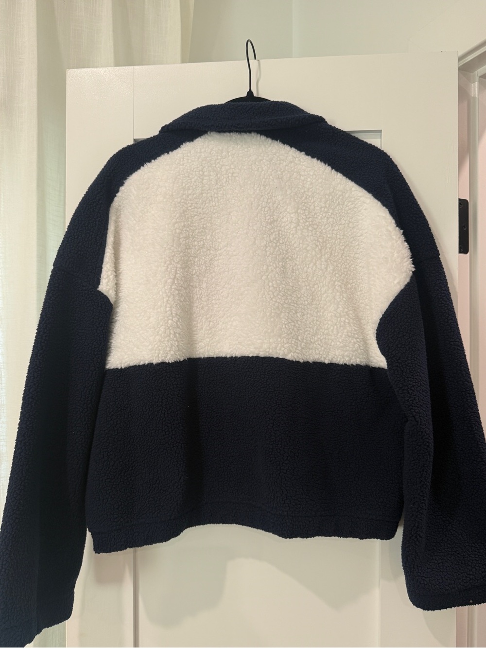 Columbia Navy and White Colorblock Sherpa Jacket - Picture 1 of 3